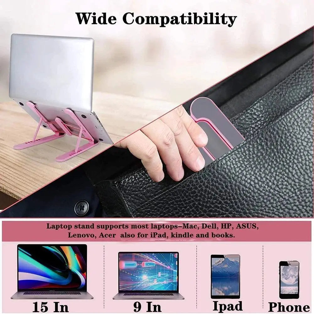 Adjustable Foldable Laptop And Tablet Stand Heat Dissipation