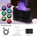 Flame Glow LED Aromatherapy Diffuser Tranquil Mist Light