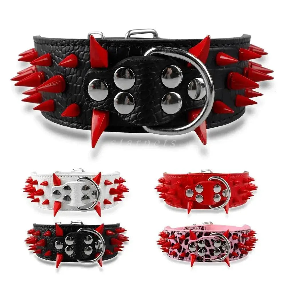 Premium Spiked Leather Dog Collar For Trendsetting Pets
