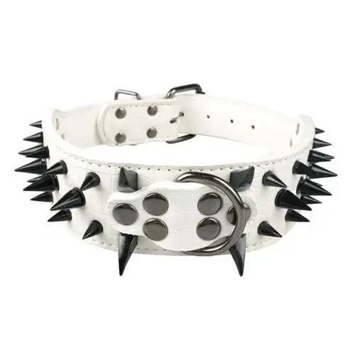 Premium Spiked Leather Dog Collar For Trendsetting Pets