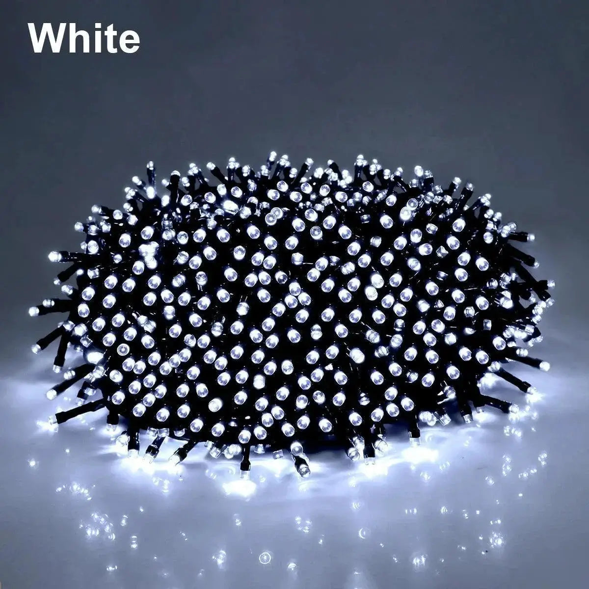 White LED string lights bundle for outdoor garden or party decor, OurLum.com product
