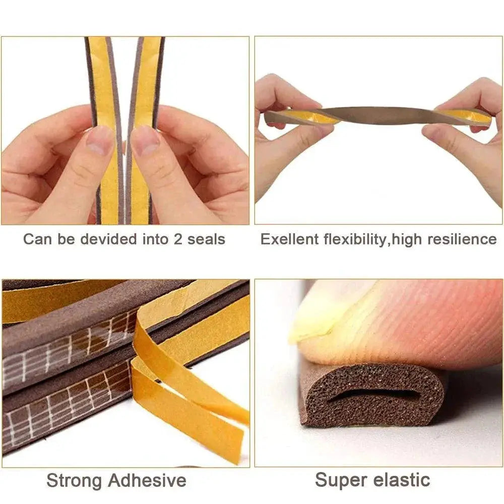 Soundproof Rubber Weatherstrip for Wind and Noise Reduction