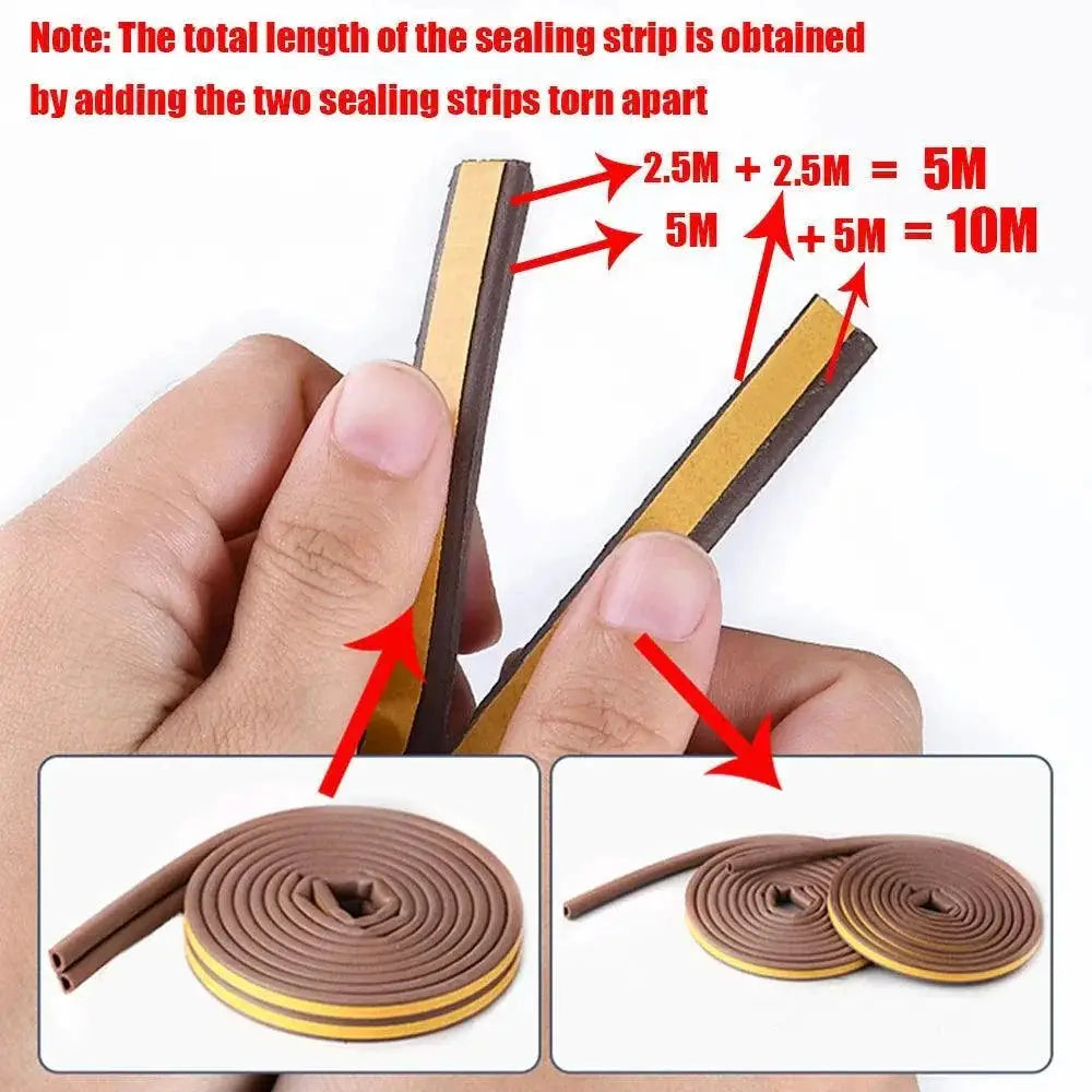 Soundproof Rubber Weatherstrip for Wind and Noise Reduction