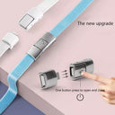 Elastic Press Lock Sneaker Laces No Tie Flat Shoelaces