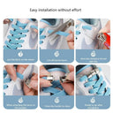 Elastic Press Lock Sneaker Laces No Tie Flat Shoelaces