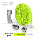 Elastic Press Lock Sneaker Laces No Tie Flat Shoelaces