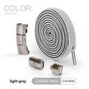 Elastic Press Lock Sneaker Laces No Tie Flat Shoelaces
