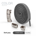 Elastic Press Lock Sneaker Laces No Tie Flat Shoelaces