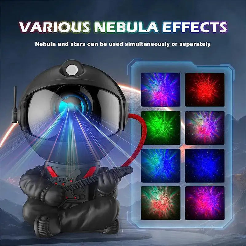 Astronaut Galaxy Star Projector Night Light for Relaxation