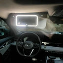 LED Visor Mirror With Touch Sensor Lighting For Makeup