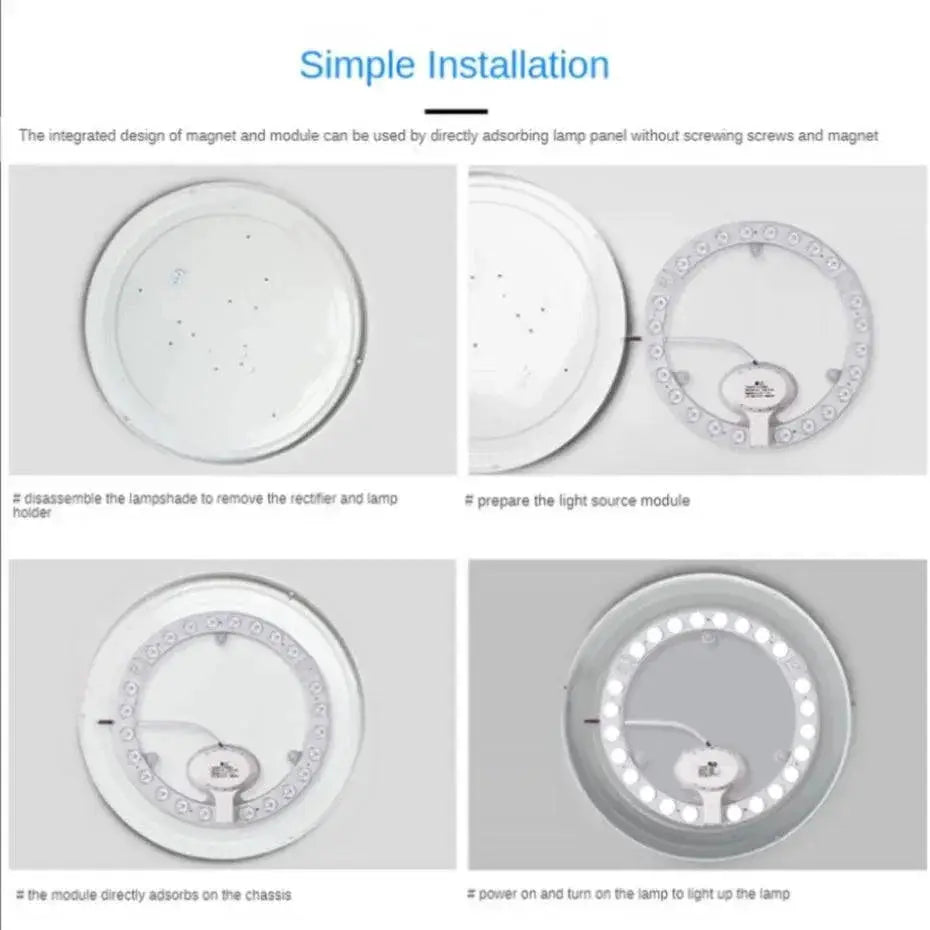 Adjustable Color Temperature LED Ring Light for Home Use