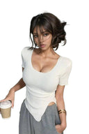 Breathable Clavicle Top for Women Summer