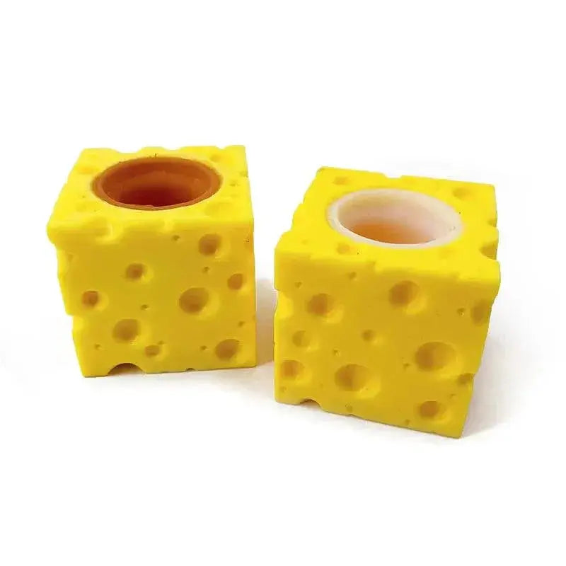 Pet Cheese Mouse Stress Ball Fidget Toy For Relief