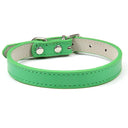 Luxury Leather Pet Collar Adjustable For Dogs And Cats