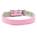 Luxury Leather Pet Collar Adjustable For Dogs And Cats