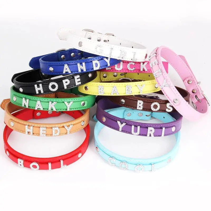 Rhinestone Charm Dog Collar Personalized Stylish Accessory