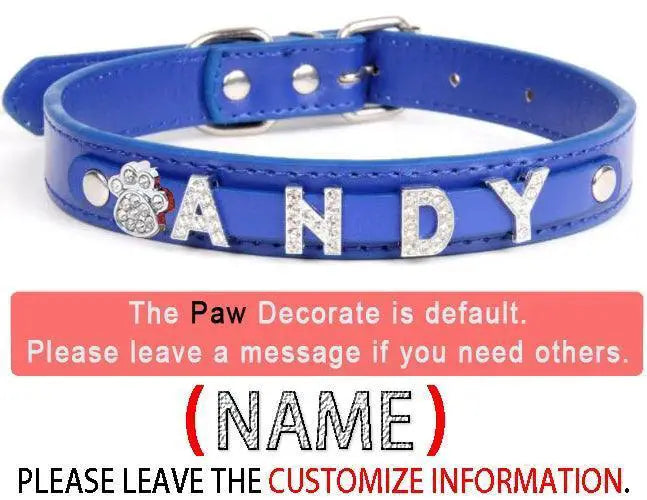 Personalized Rhinestone Dog Collar Charm — product view 17
