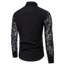 Breathable Men's Mesh Shirt for Clubwear