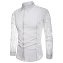 Breathable Men's Mesh Shirt for Clubwear
