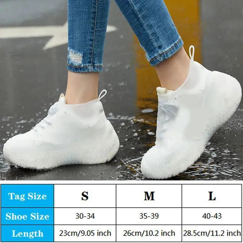 Silicone Shoe Covers Waterproof Reusable for Outdoors