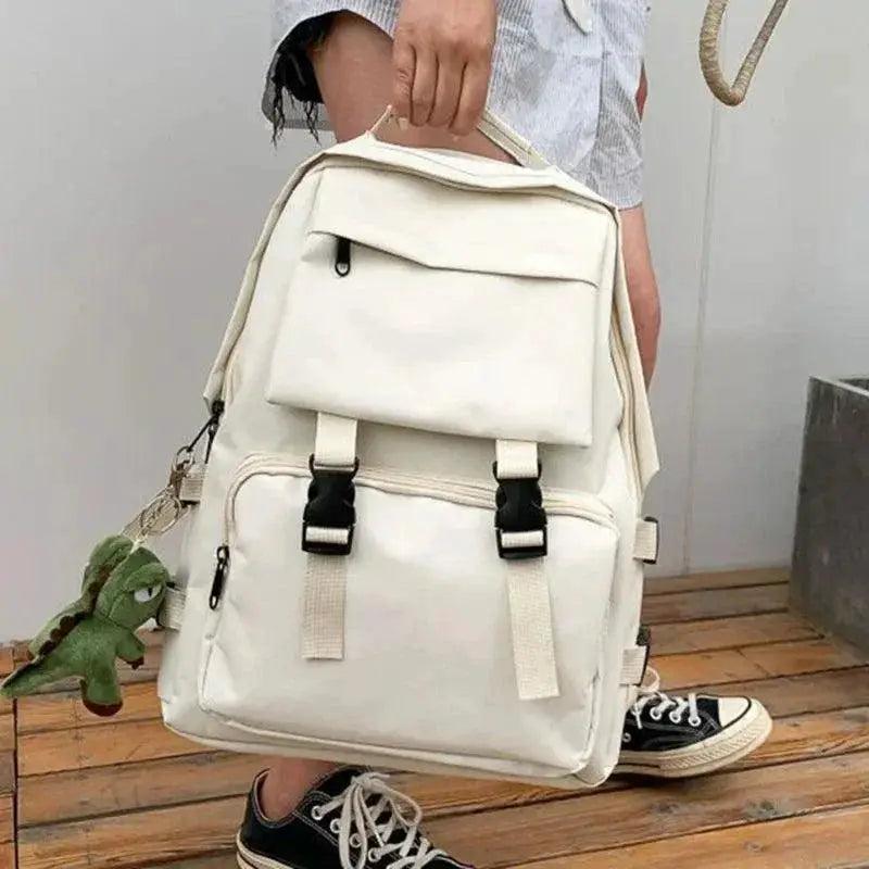 Simple Backpack Large Capacity Travel Bag Unisex High Street
