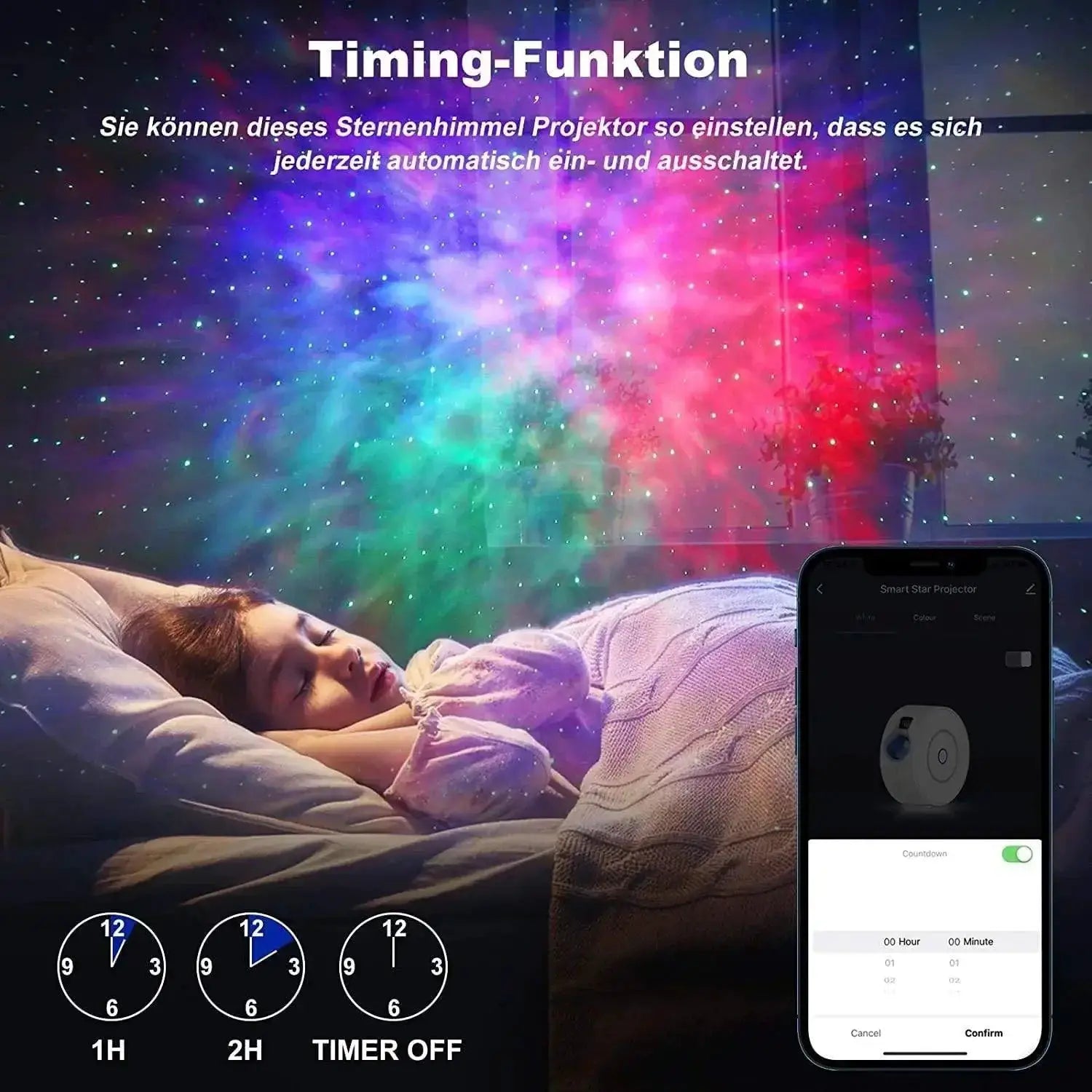 Star Projector Light Galactic Nebula Effects With Alexa