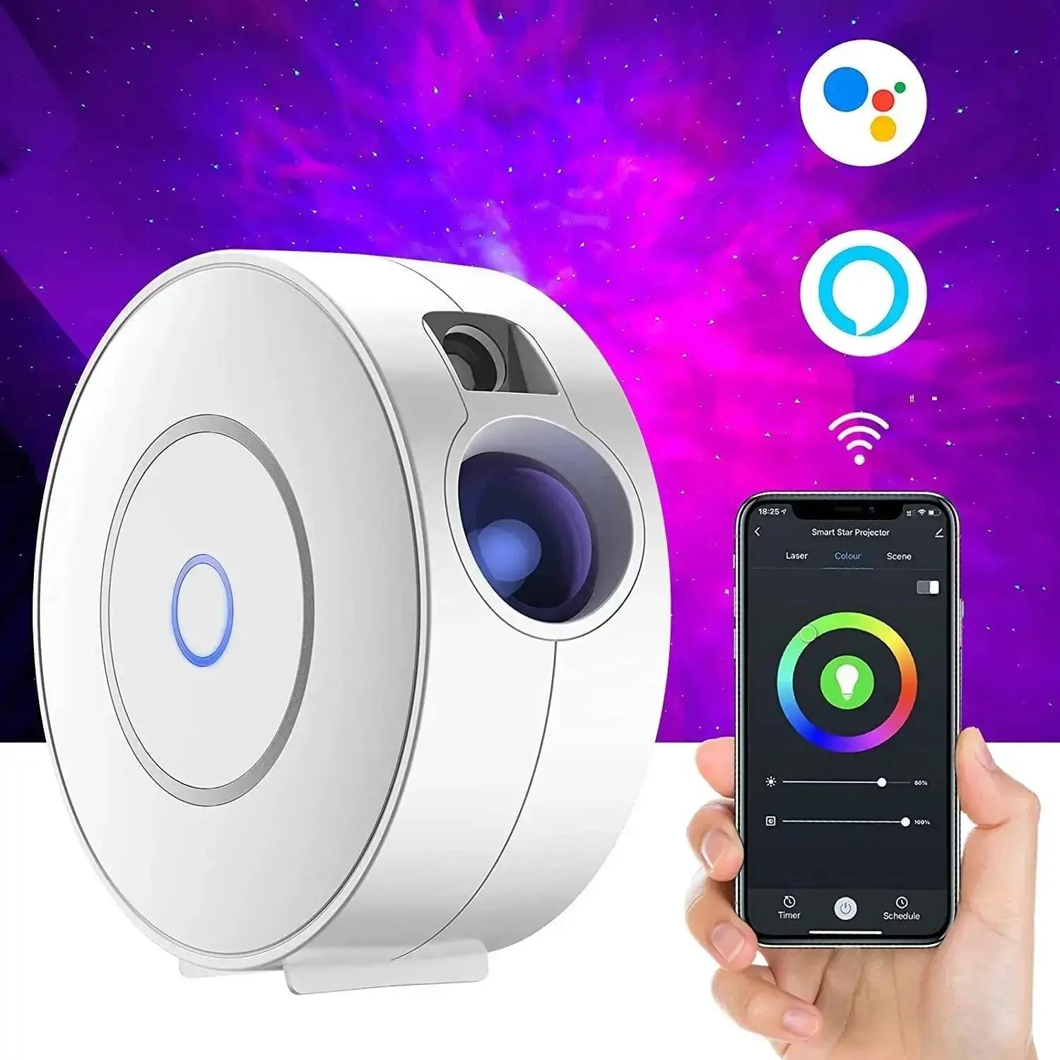 Star Projector Light Galactic Nebula Effects With Alexa