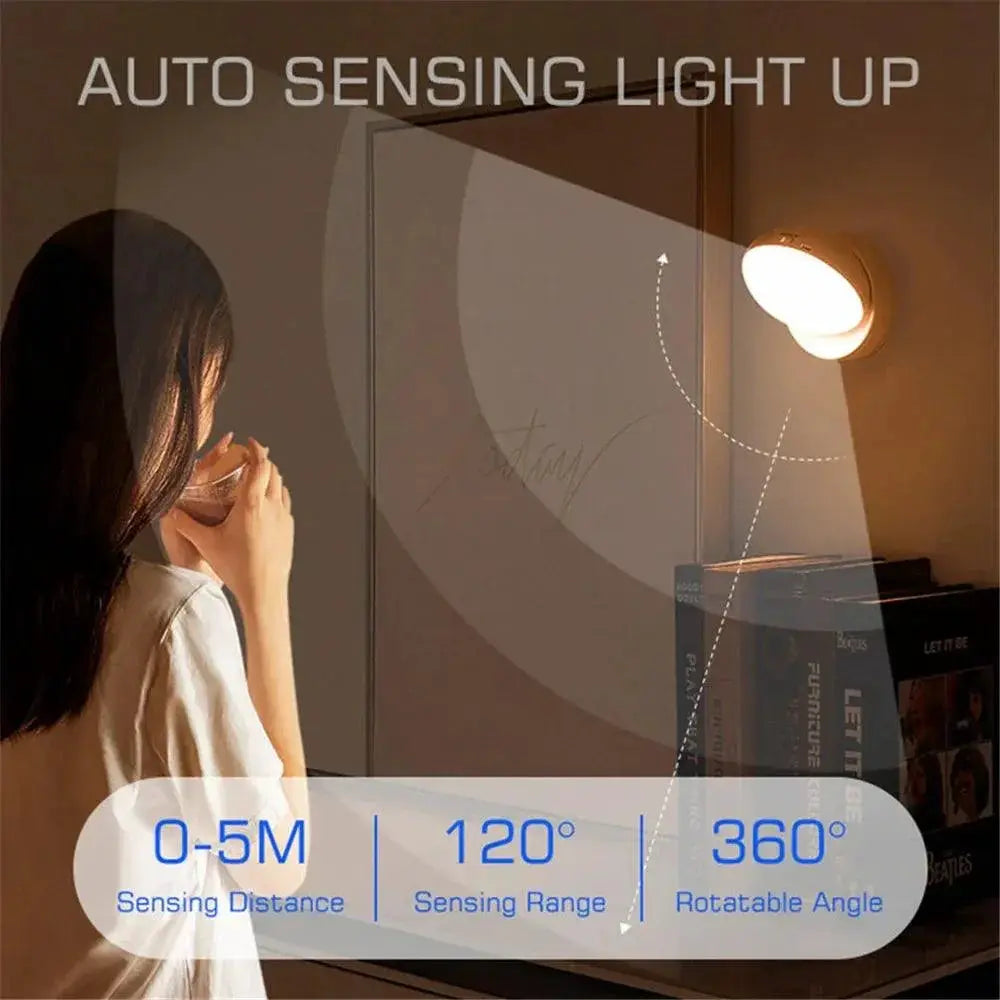 Motion Sensor LED Wall Lamps Rechargeable Home Lighting