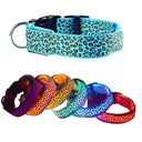 Leopard LED Dog Collar for Night Safety