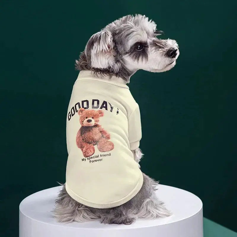 Winter Bear Pet Jacket Cozy Outerwear for Small Pets