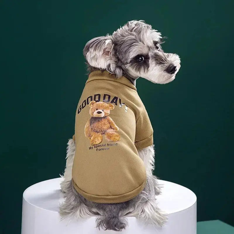 Winter Bear Pet Jacket Cozy Outerwear for Small Pets