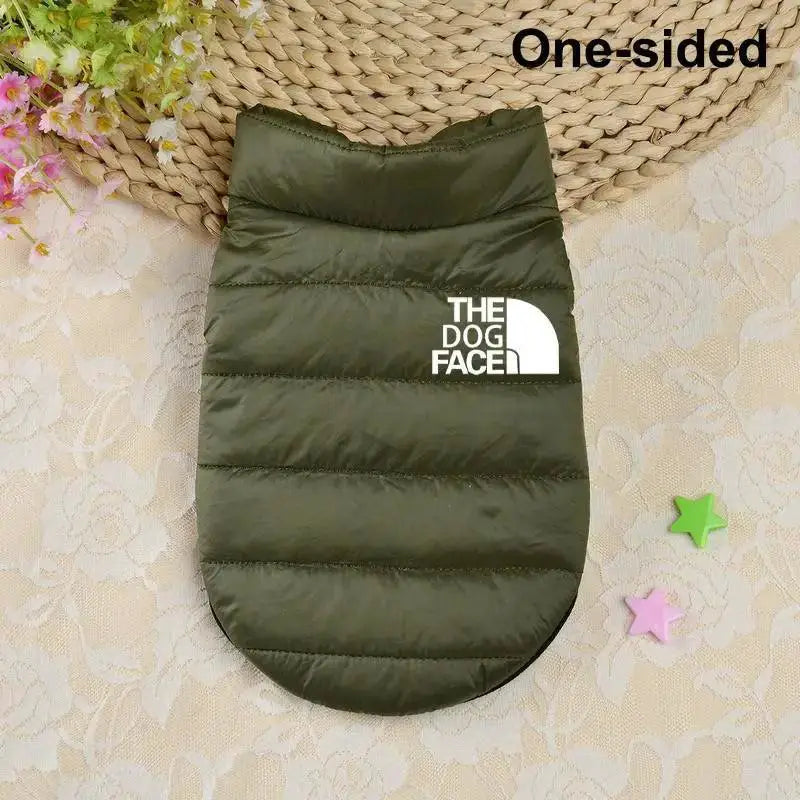 Warm Dog Vest - Small Medium Breeds — single-sided greenB