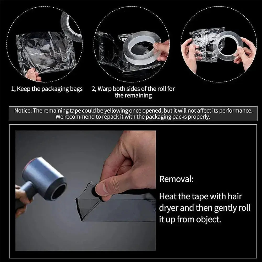 Ultra Strong Double Sided Mounting Tape for Versatile Decor