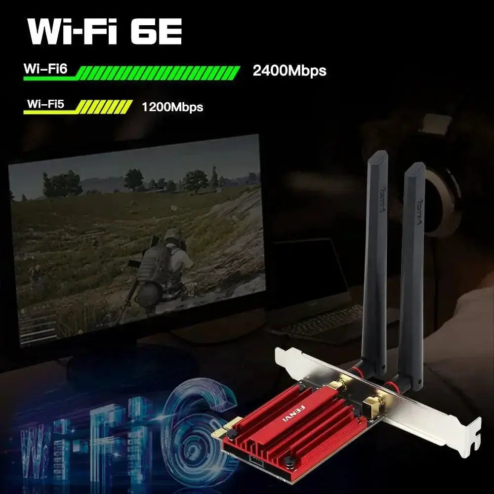 Ultimate WiFi 6E Tri Band PCIe Adapter for Fast Connectivity