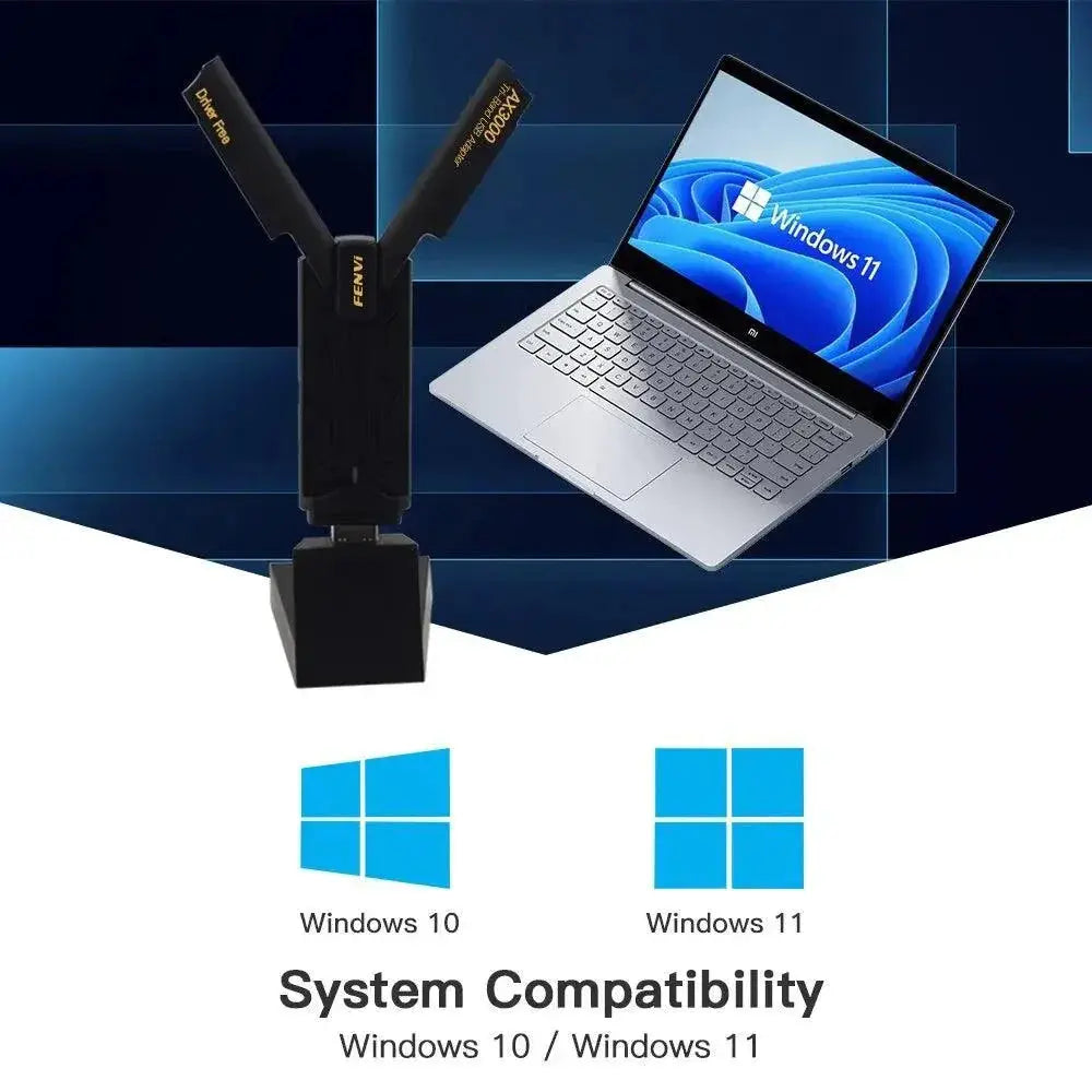 FENVI WiFi 6E AX3000 USB 3.0 Desktop Triple Band Adapter
