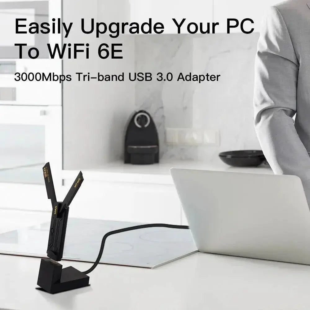 FENVI WiFi 6E AX3000 USB 3.0 Desktop Triple Band Adapter