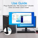 FENVI WiFi 6E AX3000 USB 3.0 Desktop Triple Band Adapter