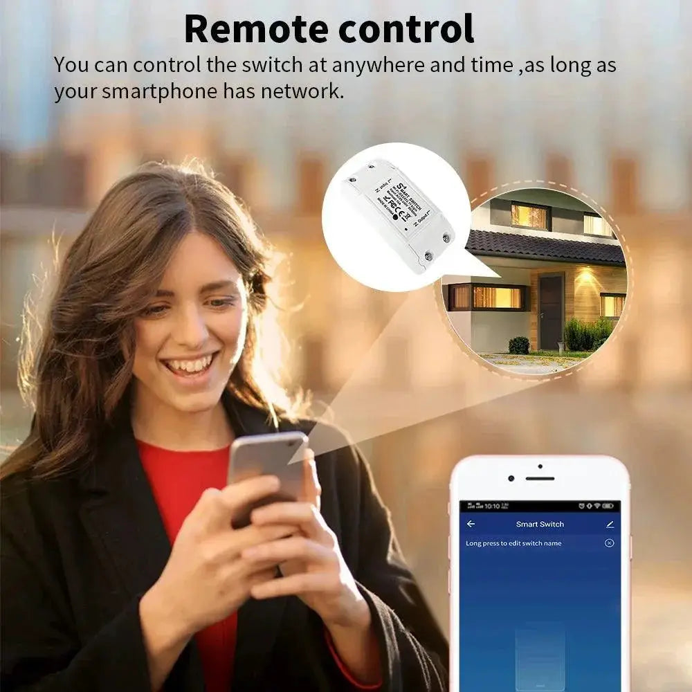Smart WiFi Switch With Voice Control Alexa And Google Home
