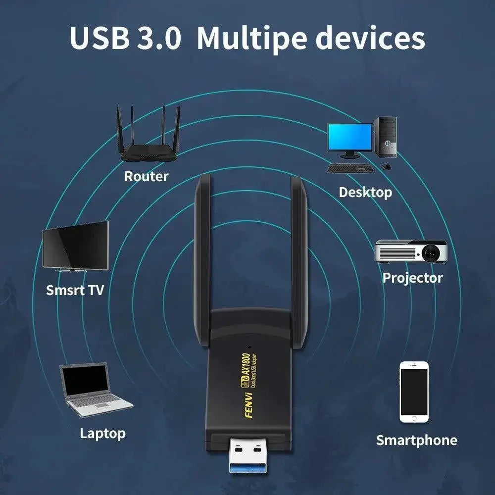 Lightning Fast Dual Band WiFi USB Adapter For Windows