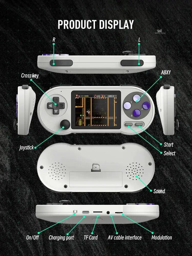Data Frog SF2000 Retro Handheld Game Console 6000 Games