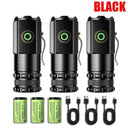 2000 Lumens Mini USB Flashlight for EDC