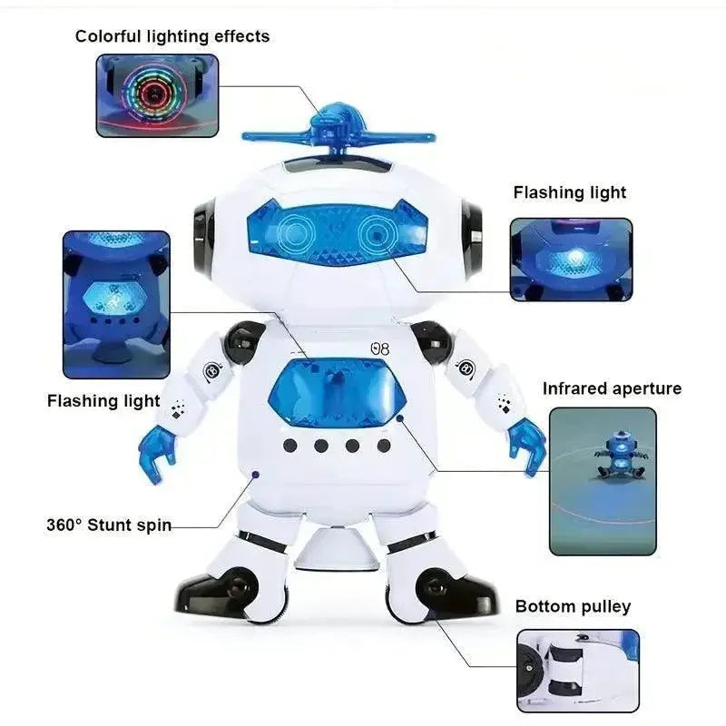 LED Dancing Robot Toy Fun Interactive Play For Kids