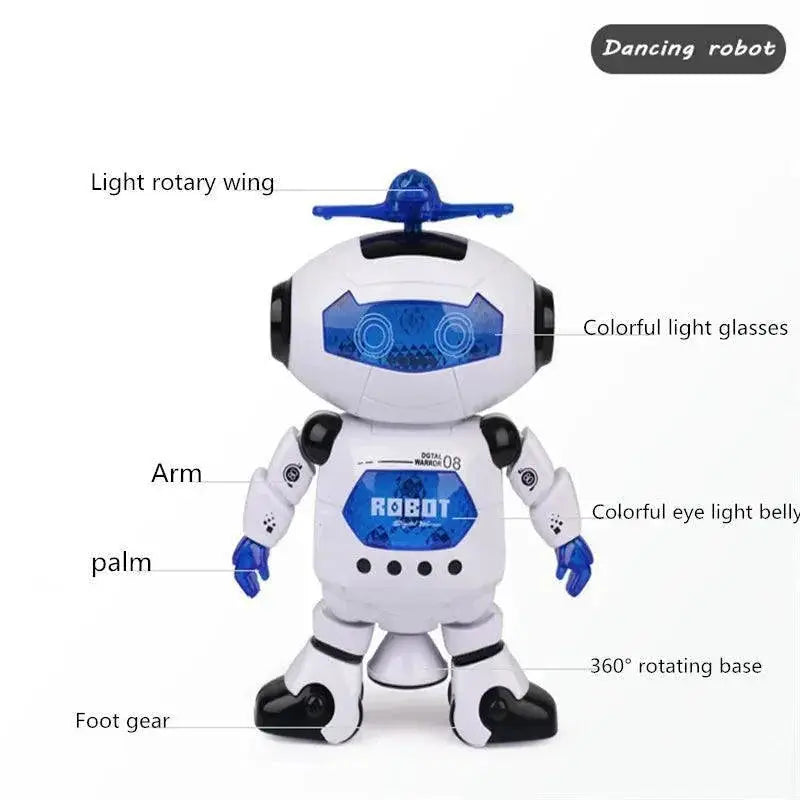 LED Dancing Robot Toy Fun Interactive Play For Kids