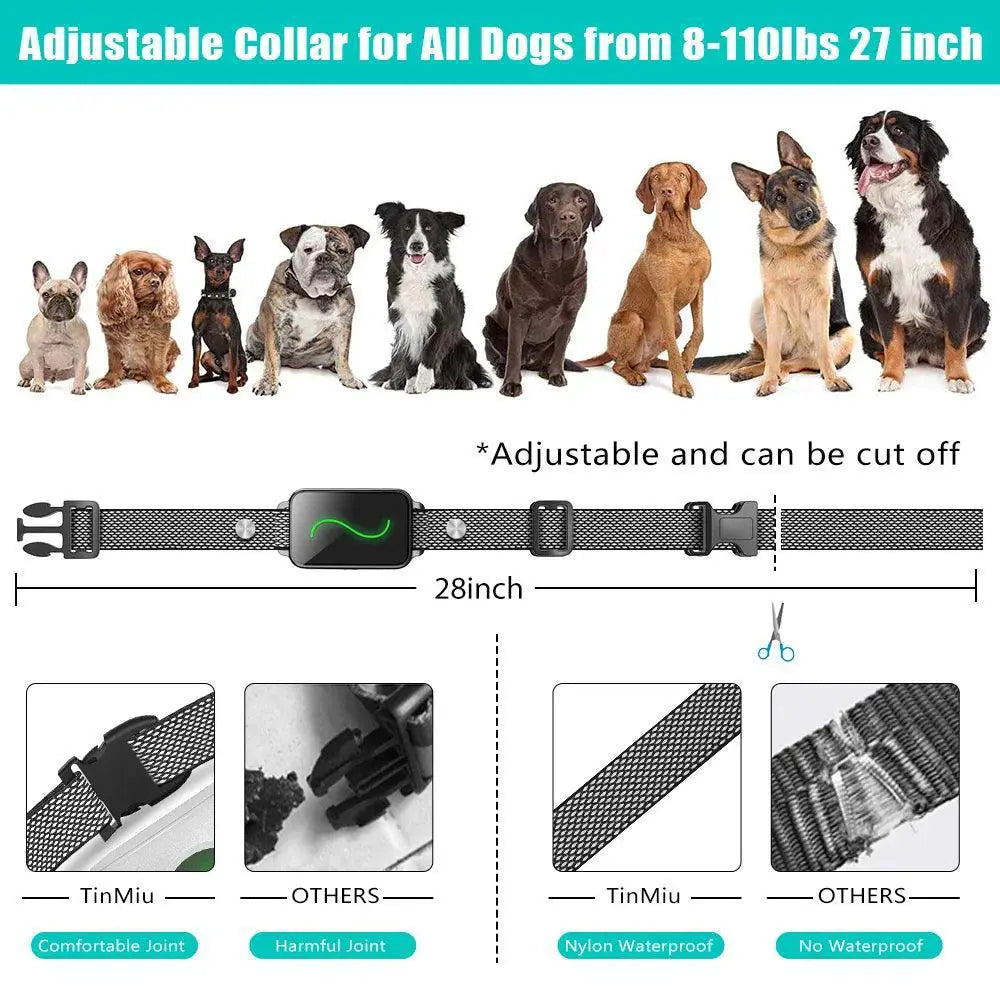 TinMiu Remote Control Waterproof Dog Training Collar