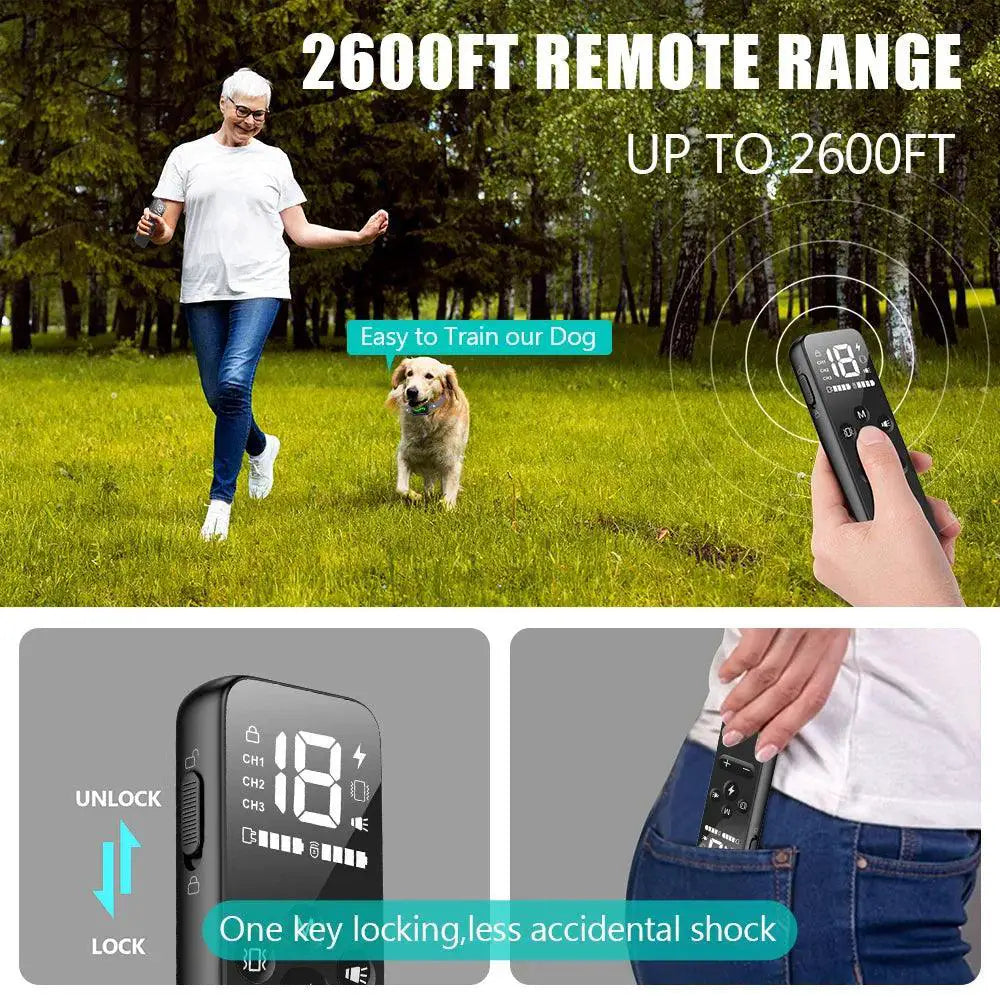 TinMiu Remote Control Waterproof Dog Training Collar