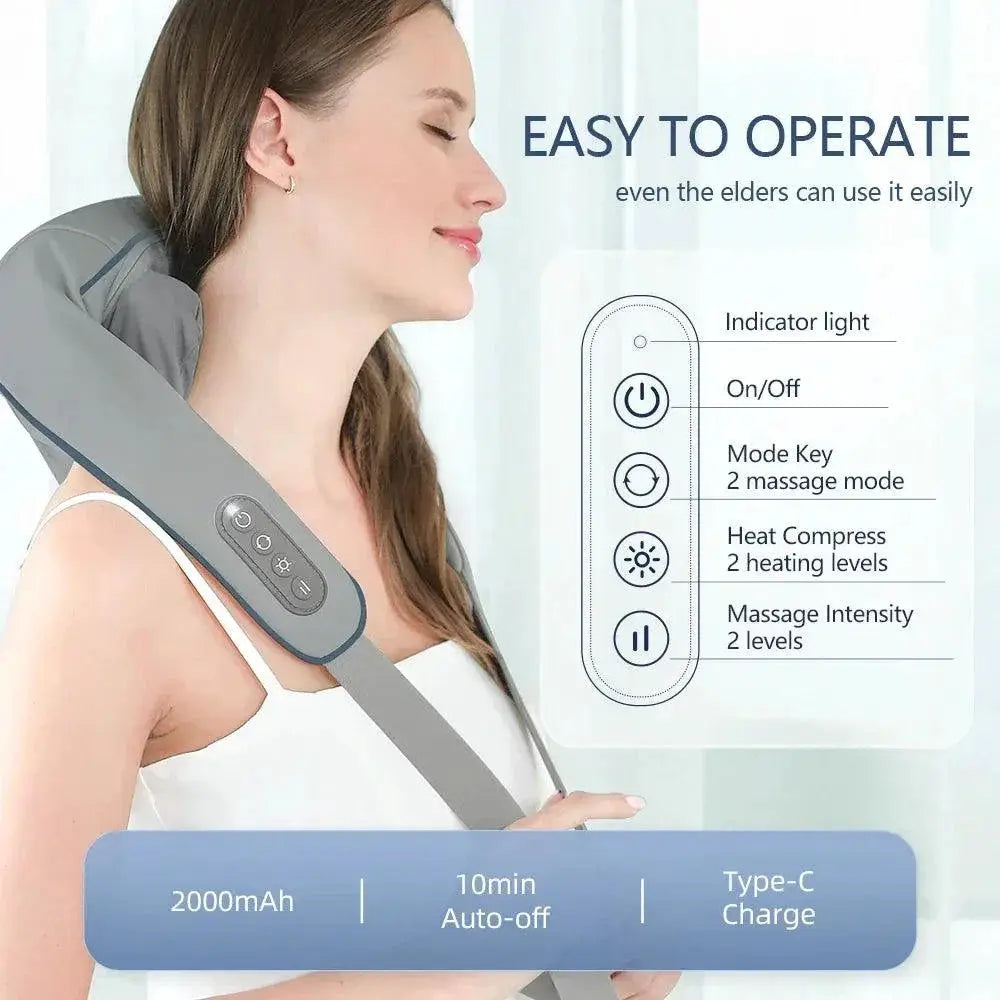 Ultimate Wireless Massaging Shawl Customized Stress Relief
