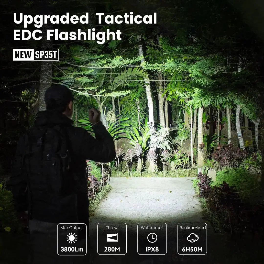 Sofirn SP35T Flashlight High Power USB C Rechargeable Torch