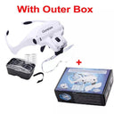 LED Magnifier Glasses Set For Reading Repair And Crafts