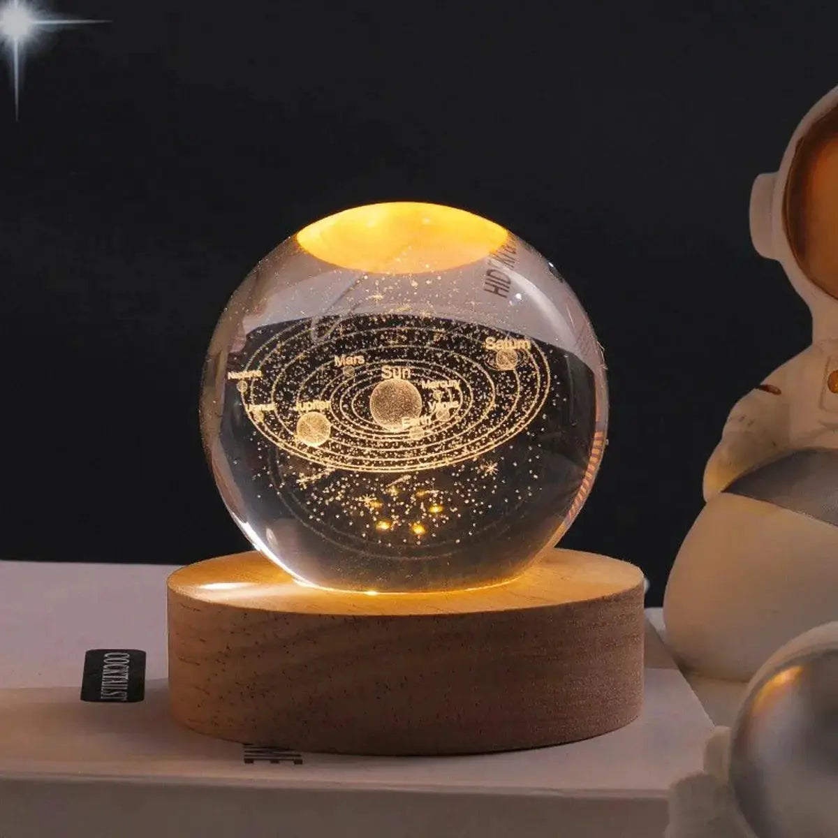 Soothing 3D Galaxy Moon Lamp LED Night Light Decor