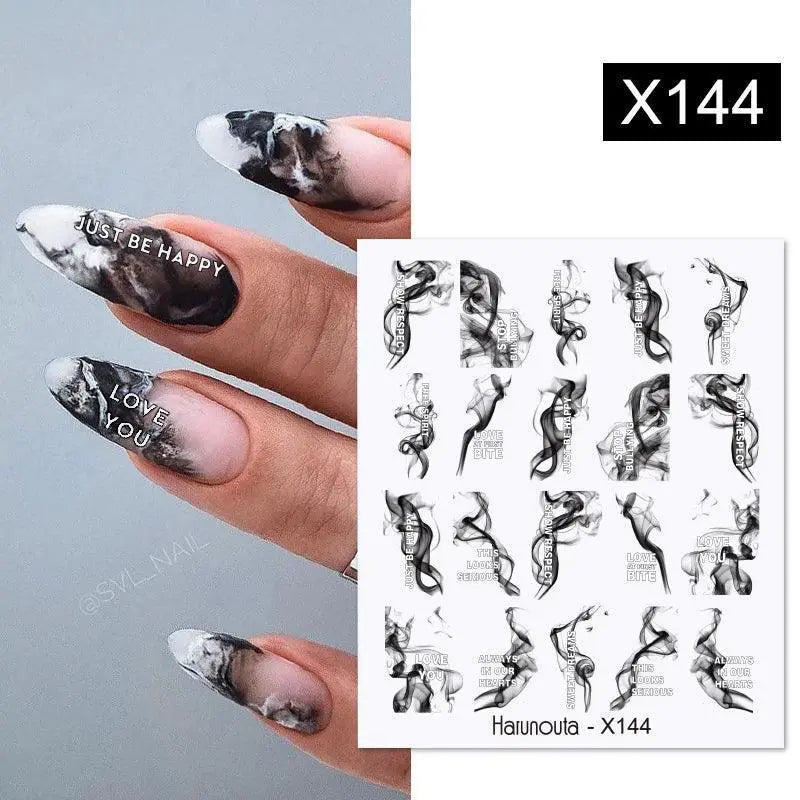 Lavender Spring Flower Nail Art Decals DIY Floral Transfers